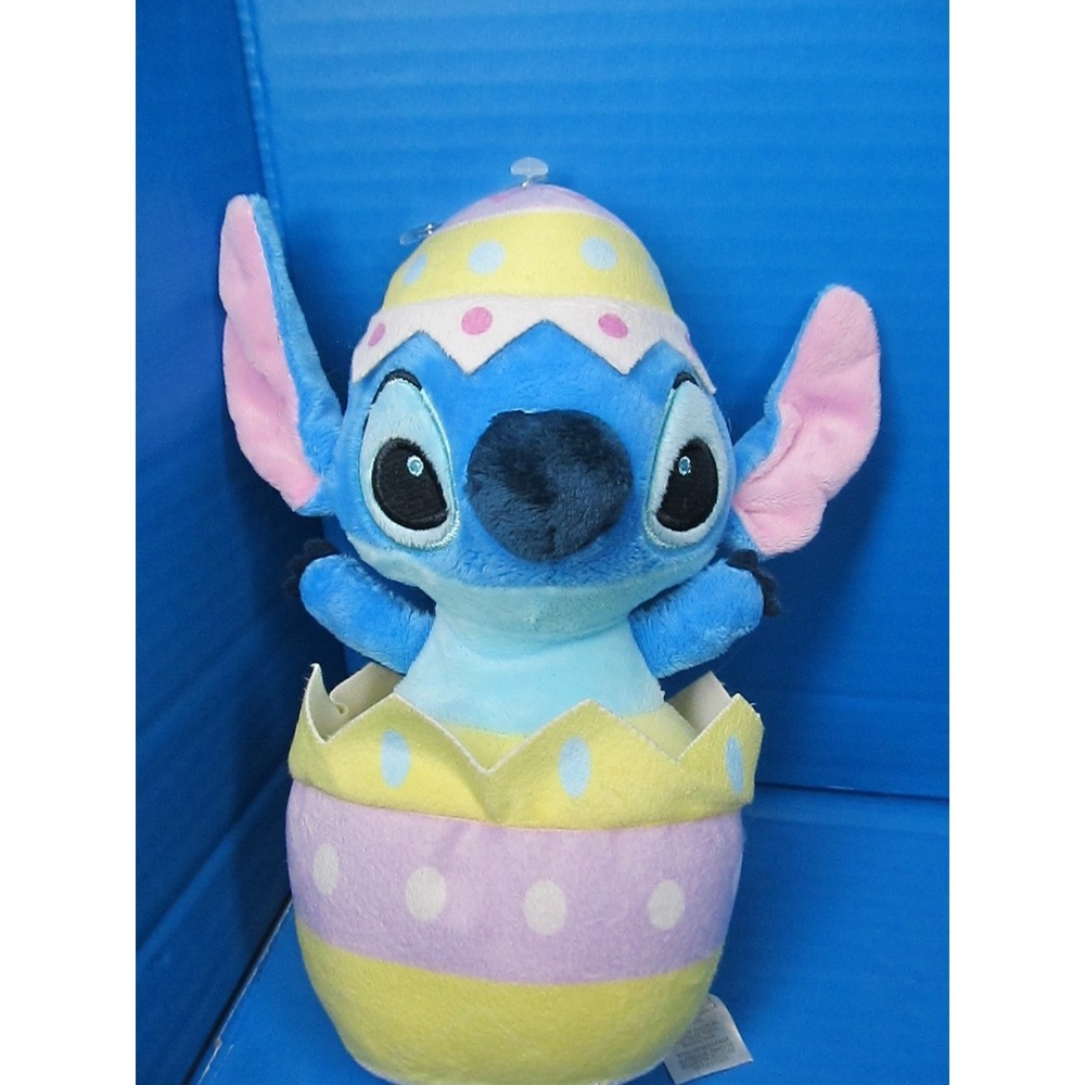 Kids Preferred Disney Baby Stitch in Colored Easter Egg Plush Crinkle Toy 9"